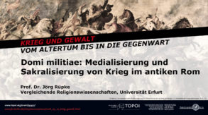 Jörg Rüpke | Domi militiae | 6.6.2018 Jörg Rüpke | Domi militiae | 6.6.2018